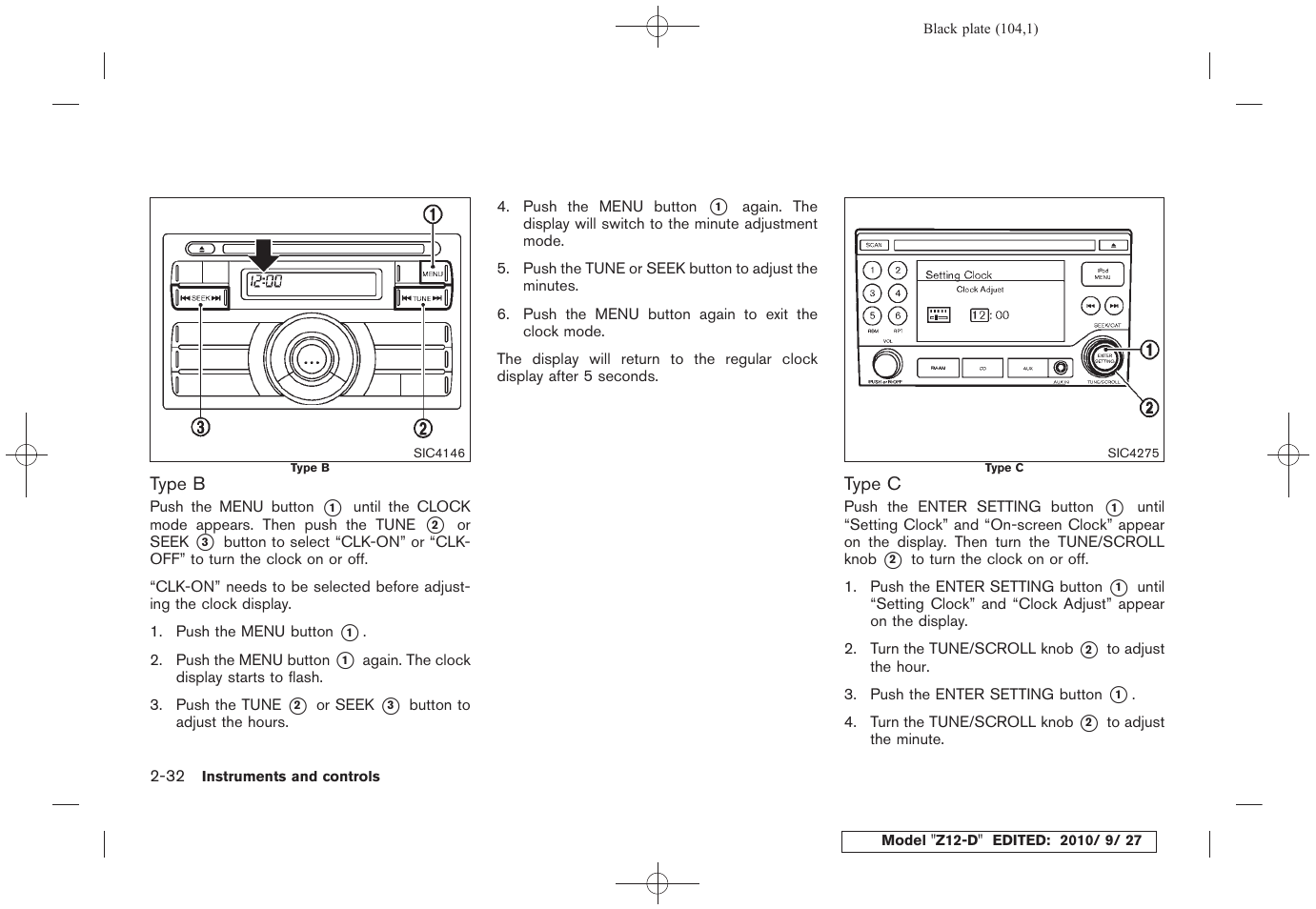 NISSAN 2011 Cube User Manual | Page 106 / 345