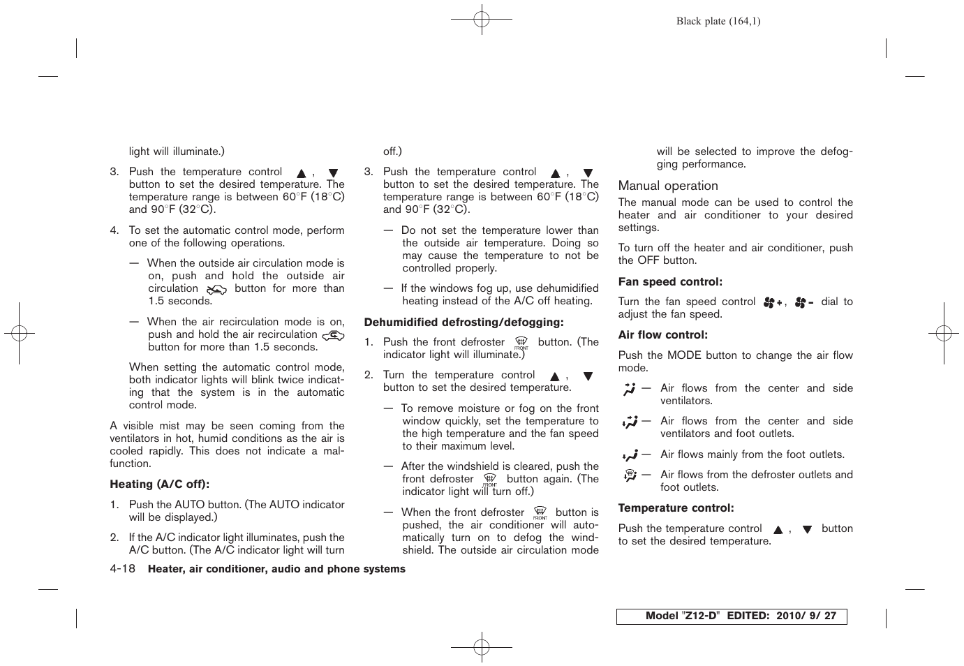 NISSAN 2011 Cube User Manual | Page 166 / 345