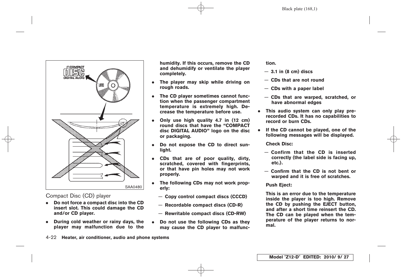NISSAN 2011 Cube User Manual | Page 170 / 345