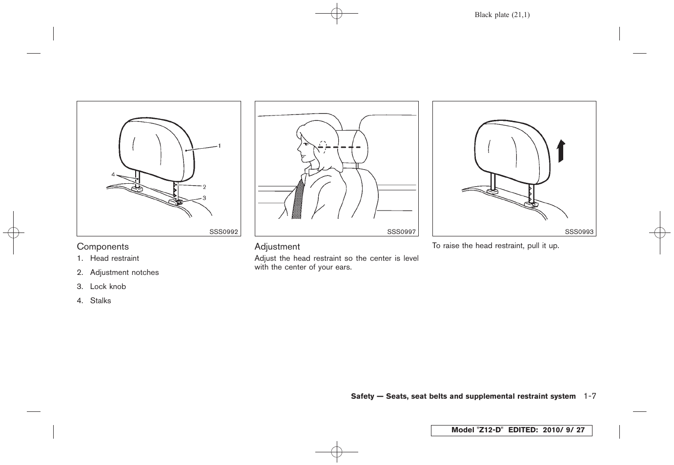 NISSAN 2011 Cube User Manual | Page 25 / 345