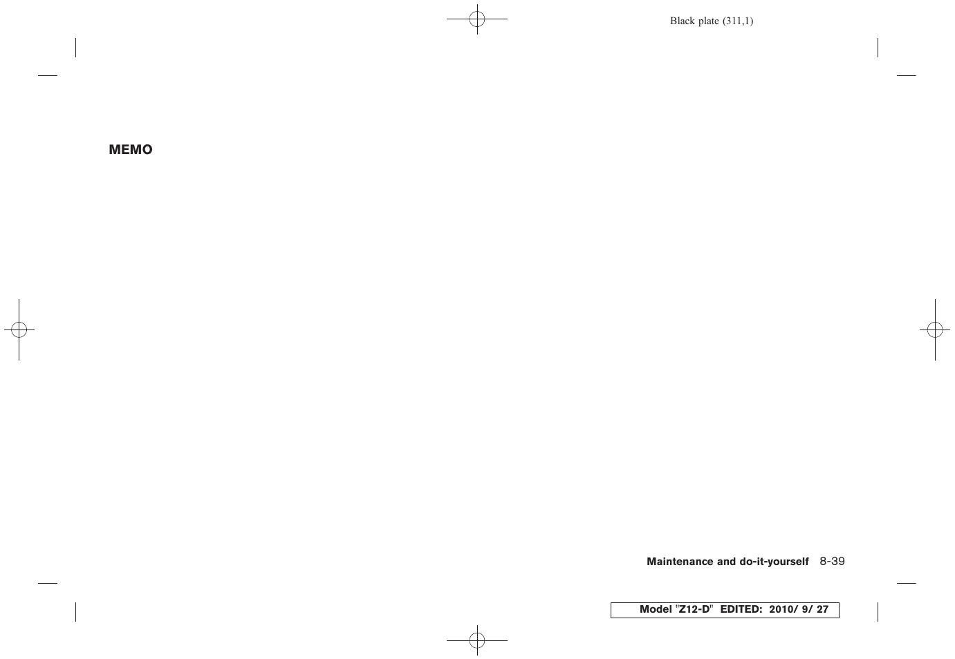 NISSAN 2011 Cube User Manual | Page 313 / 345