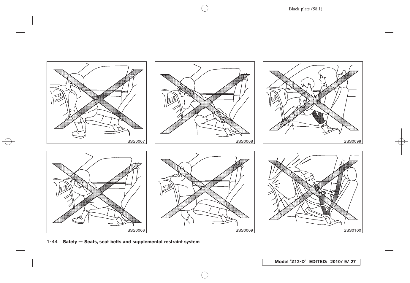 NISSAN 2011 Cube User Manual | Page 62 / 345