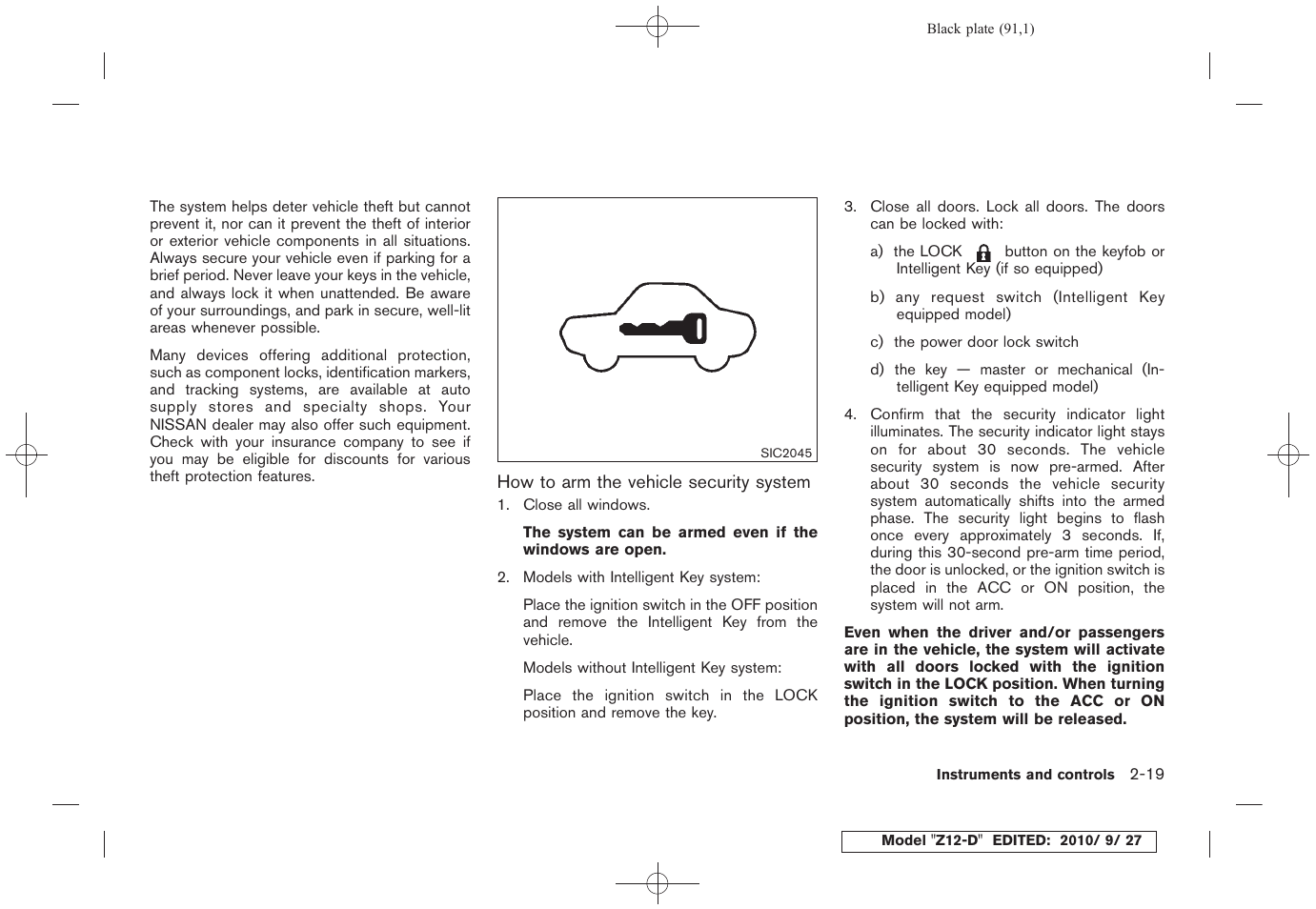 NISSAN 2011 Cube User Manual | Page 93 / 345