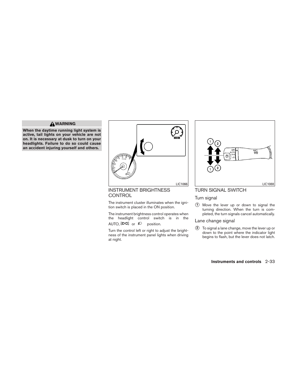 NISSAN 2011 Altima User Manual | Page 112 / 446