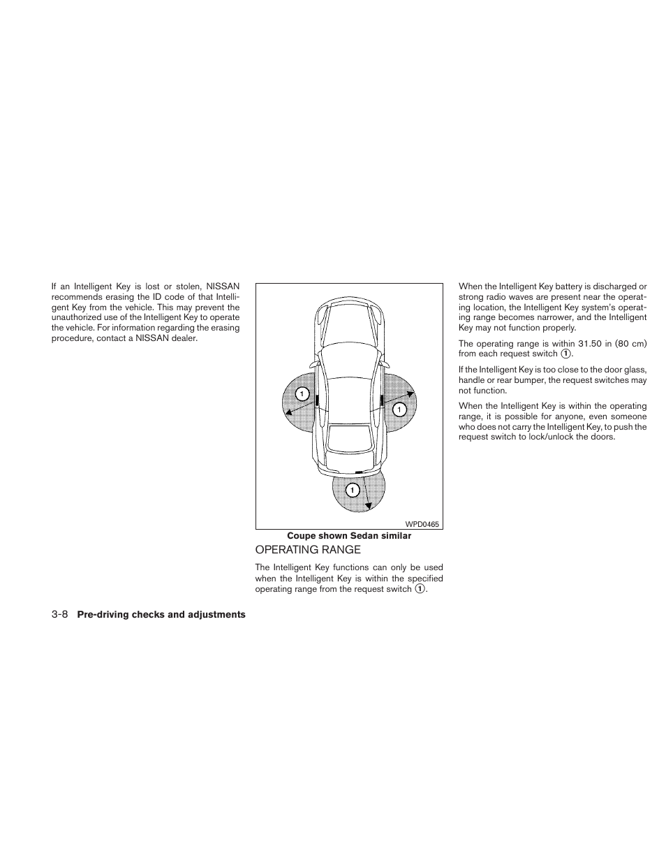 Operating range -8 | NISSAN 2011 Altima User Manual | Page 143 / 446