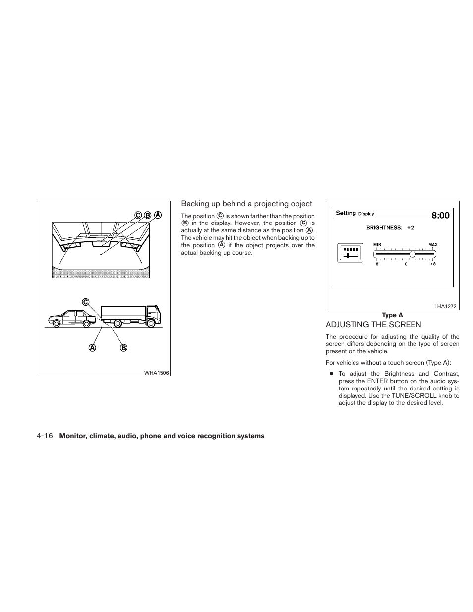 Adjusting the screen -16 | NISSAN 2011 Altima User Manual | Page 183 / 446