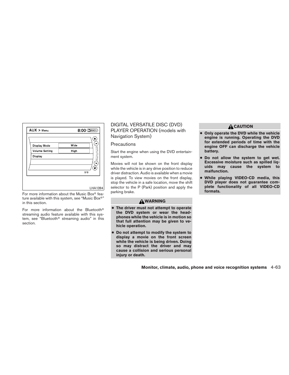 NISSAN 2011 Altima User Manual | Page 230 / 446