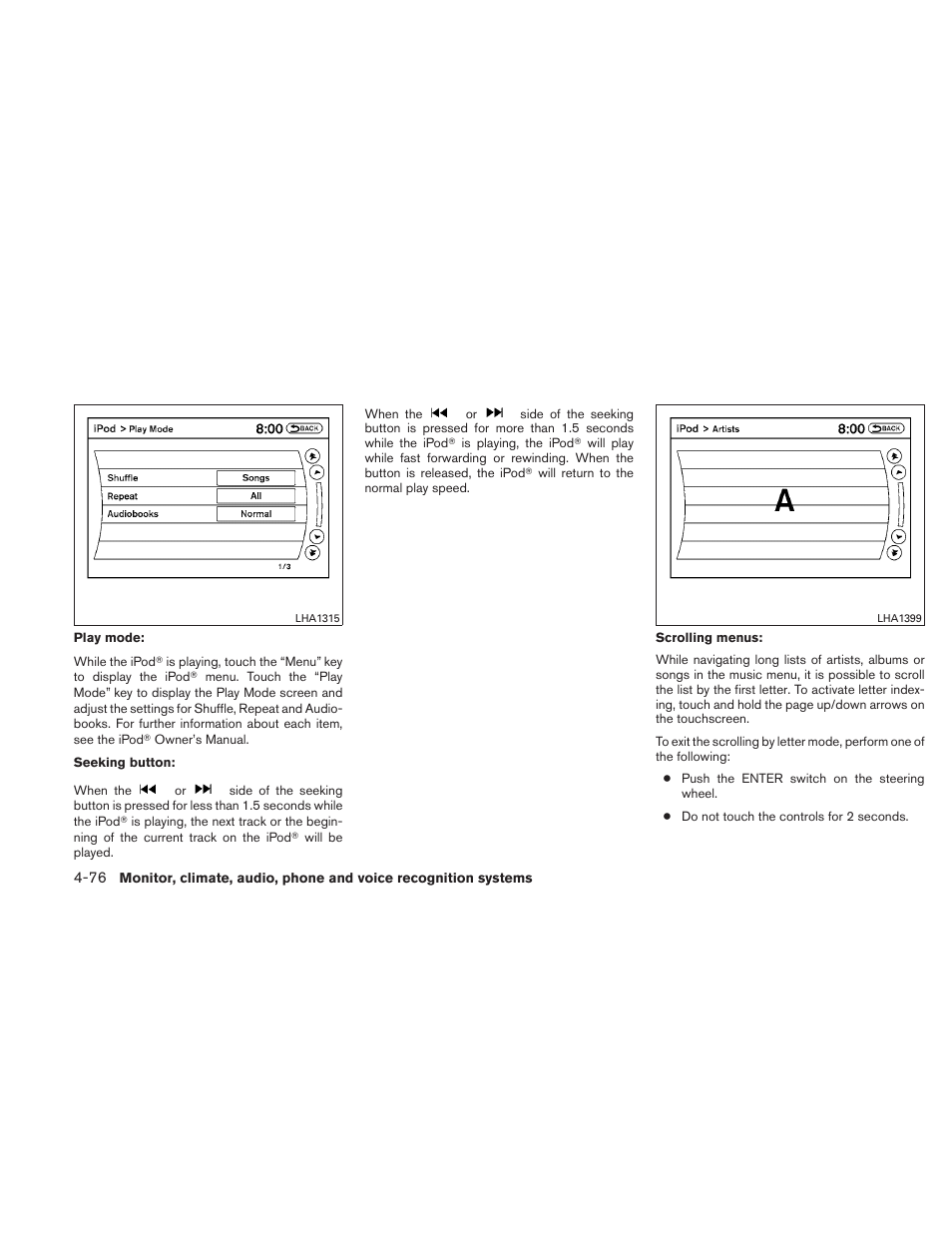 NISSAN 2011 Altima User Manual | Page 243 / 446