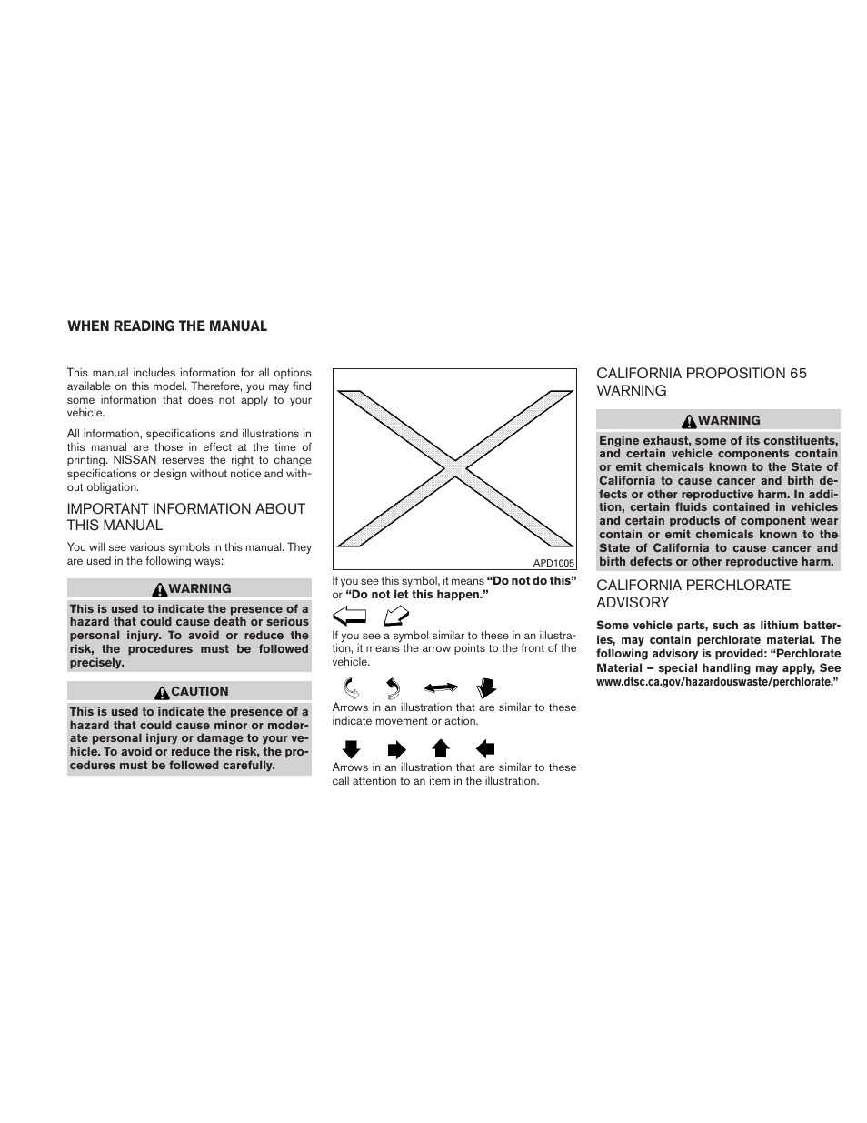 NISSAN 2011 Altima User Manual | Page 3 / 446