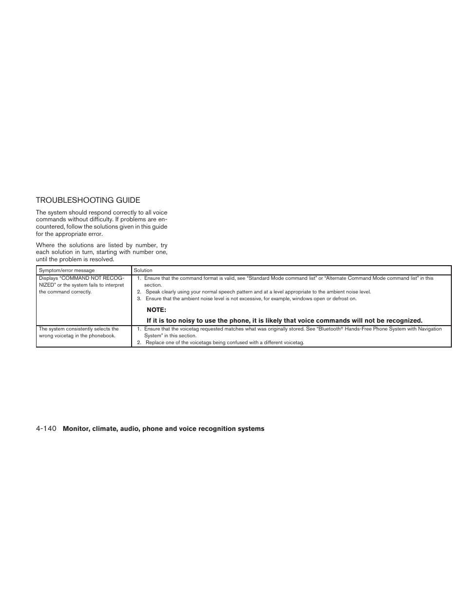 Troubleshooting guide -140, Troubleshooting guide | NISSAN 2011 Altima User Manual | Page 307 / 446