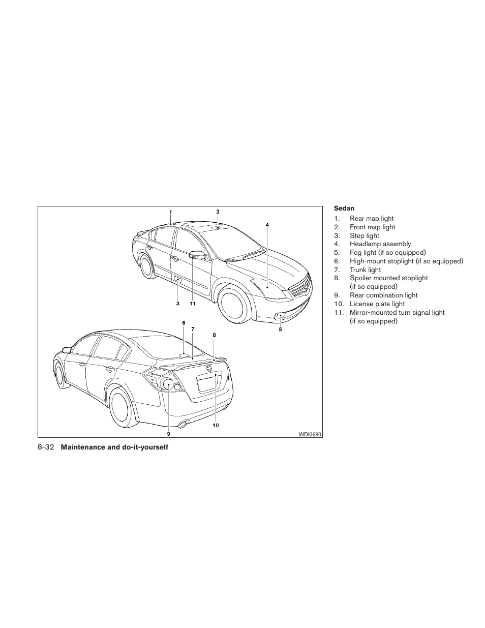 NISSAN 2011 Altima User Manual | Page 391 / 446