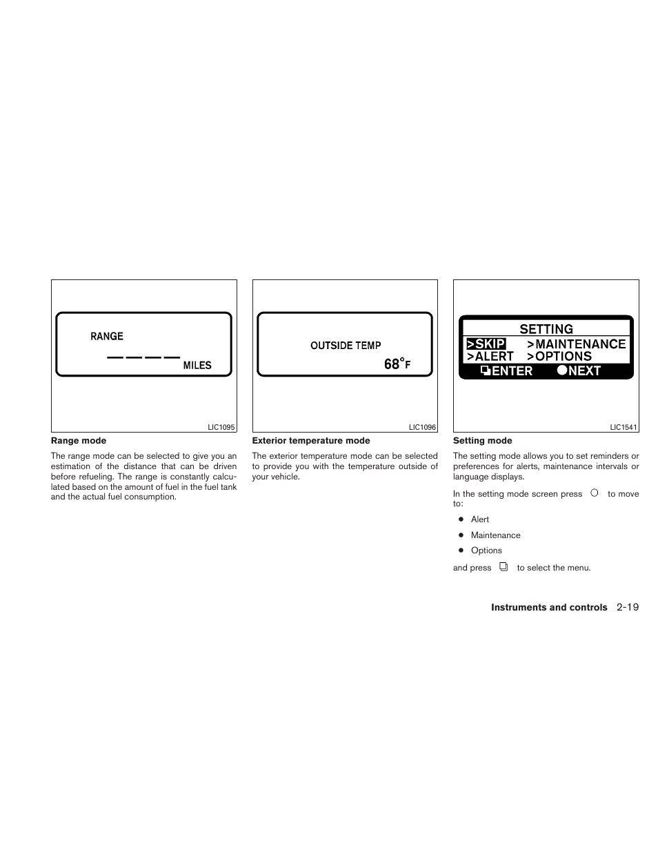 NISSAN 2011 Altima User Manual | Page 98 / 446