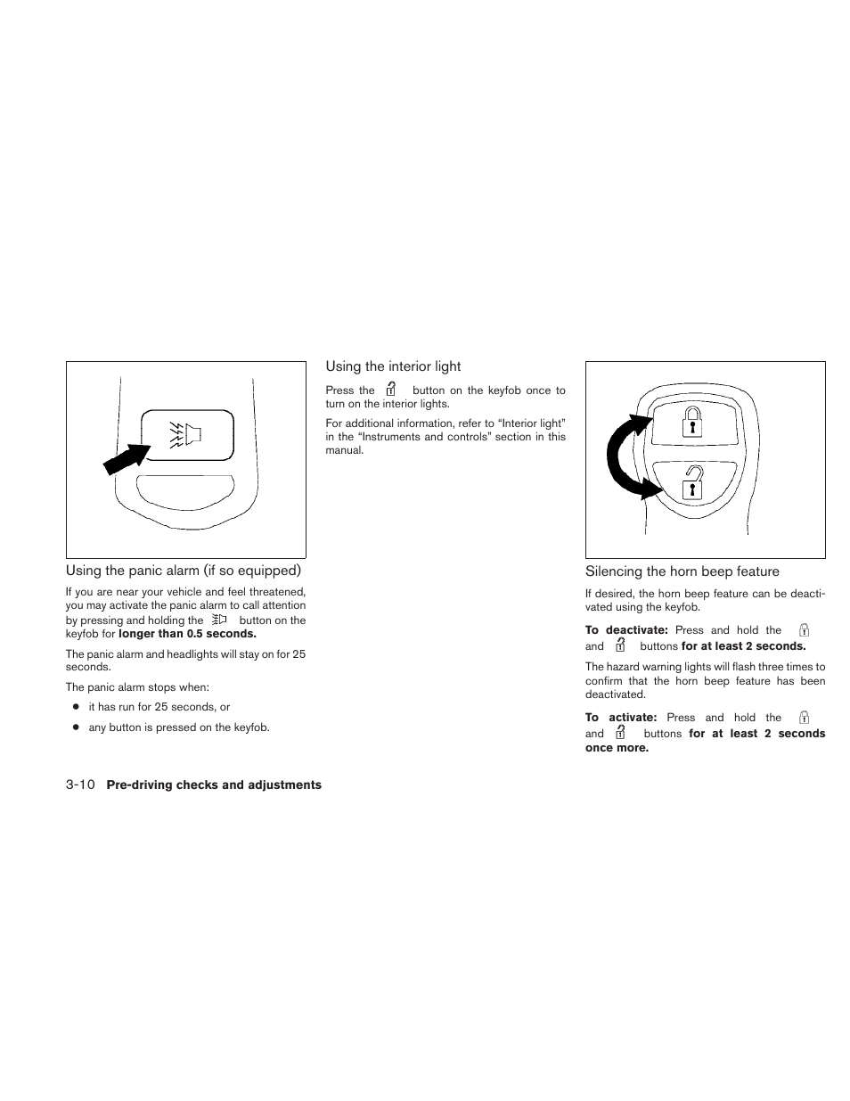 NISSAN 2010 Sentra User Manual | Page 127 / 331