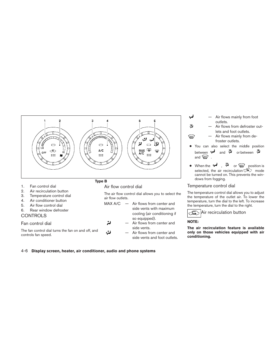 Controls -6 | NISSAN 2010 Sentra User Manual | Page 153 / 331