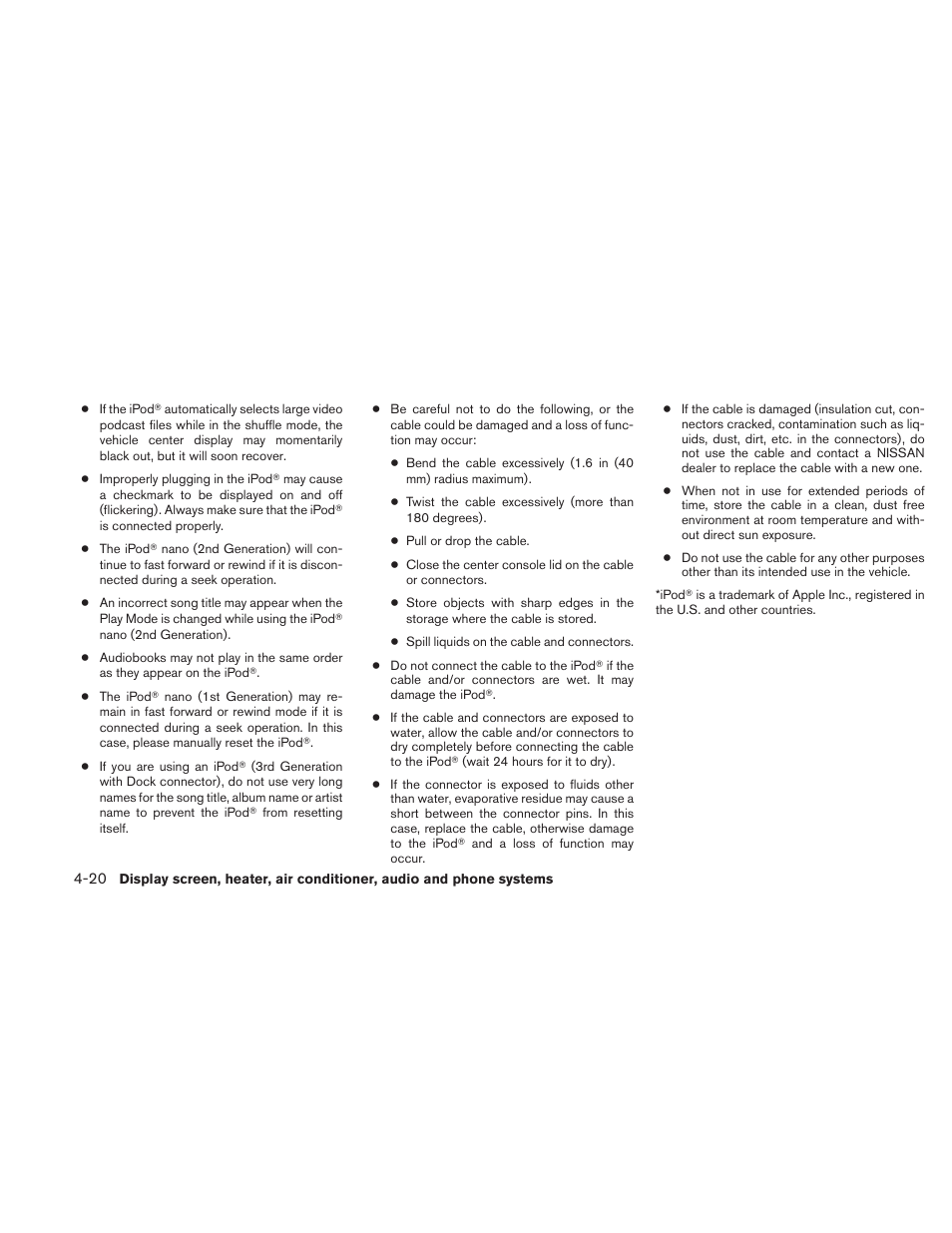 NISSAN 2010 Sentra User Manual | Page 167 / 331