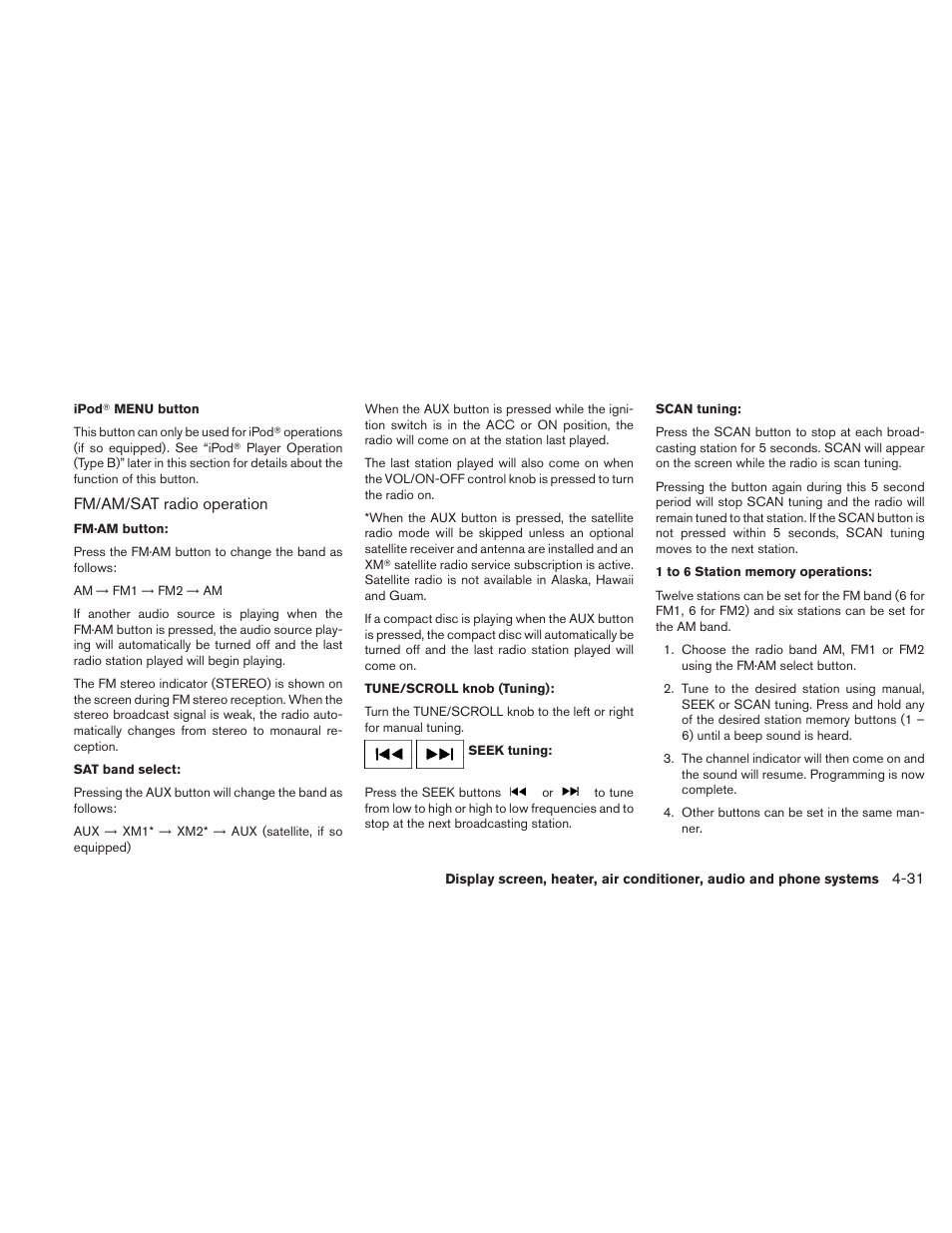 NISSAN 2010 Sentra User Manual | Page 178 / 331