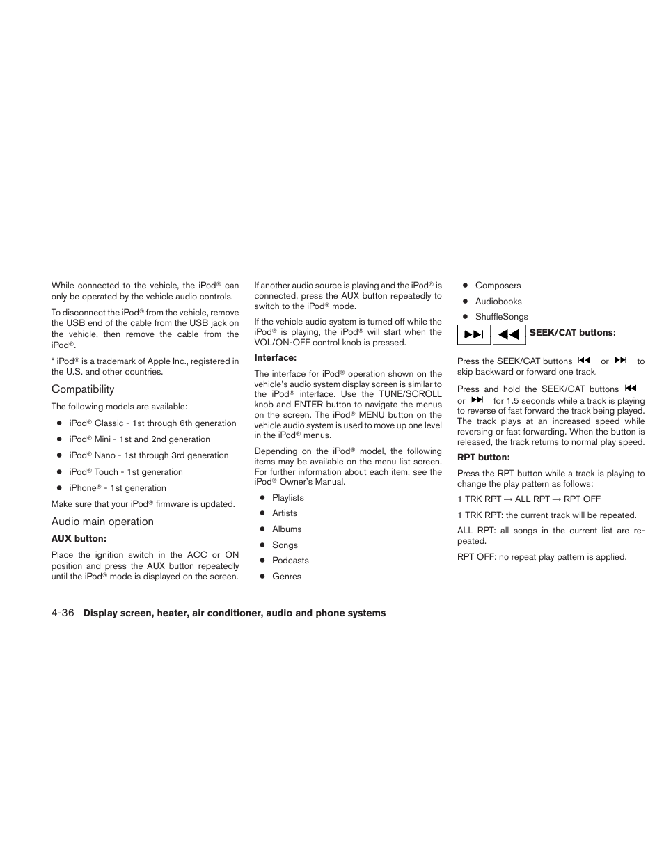 NISSAN 2010 Sentra User Manual | Page 183 / 331