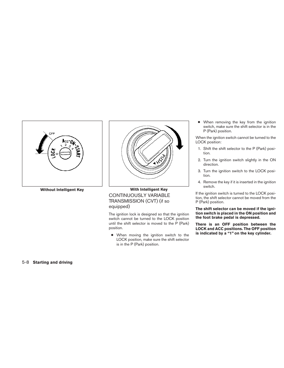 Continuously variable transmission (cvt), If so equipped) -8 | NISSAN 2010 Sentra User Manual | Page 211 / 331