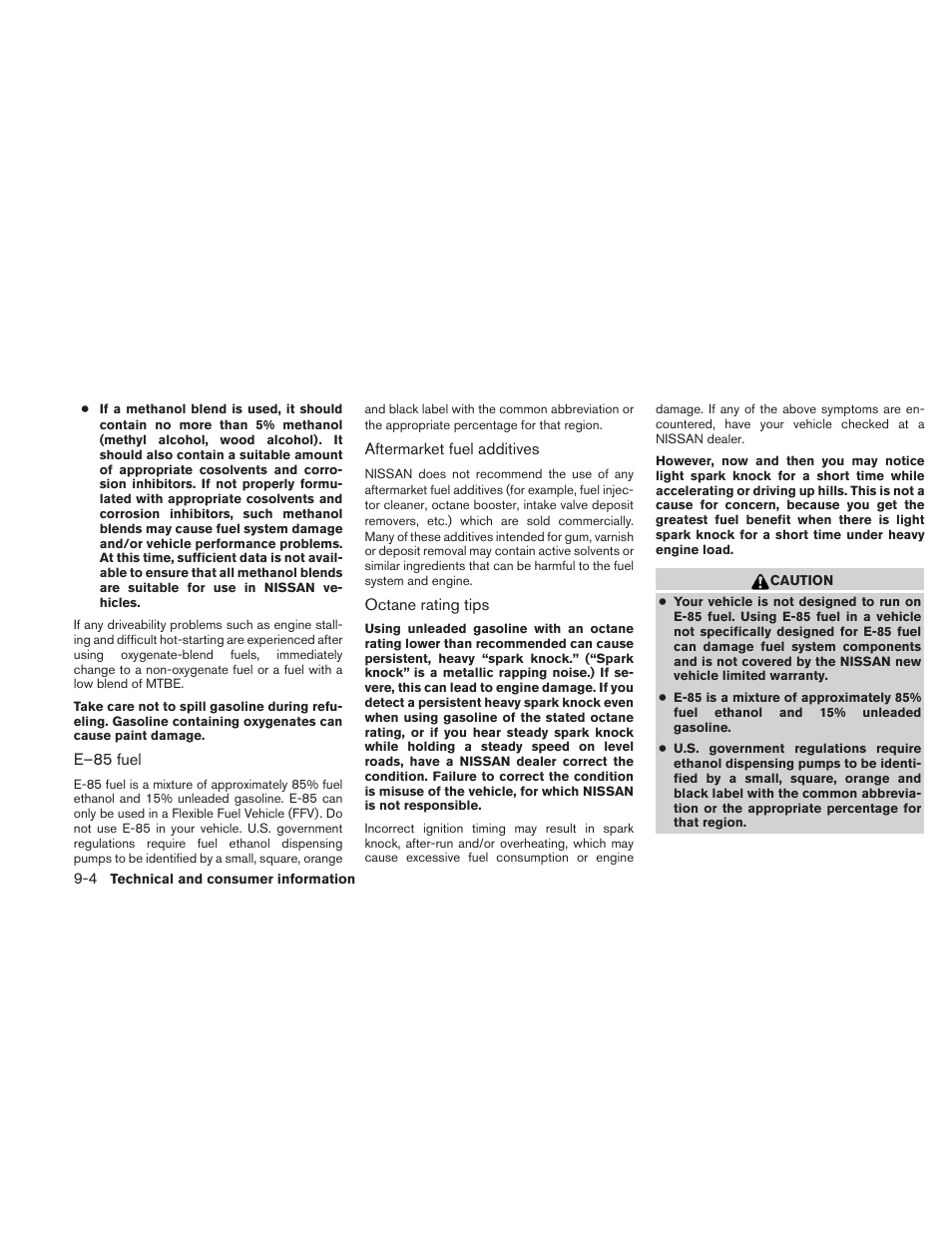 NISSAN 2010 Sentra User Manual | Page 297 / 331
