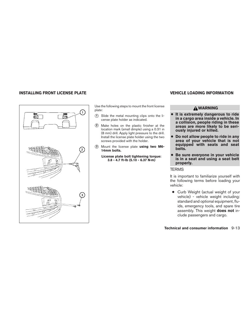 Terms -13 | NISSAN 2010 Sentra User Manual | Page 306 / 331