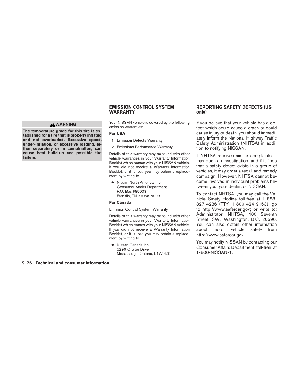 NISSAN 2010 Sentra User Manual | Page 319 / 331