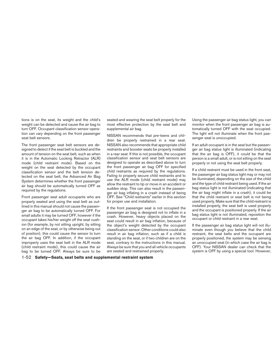 NISSAN 2010 Sentra User Manual | Page 69 / 331