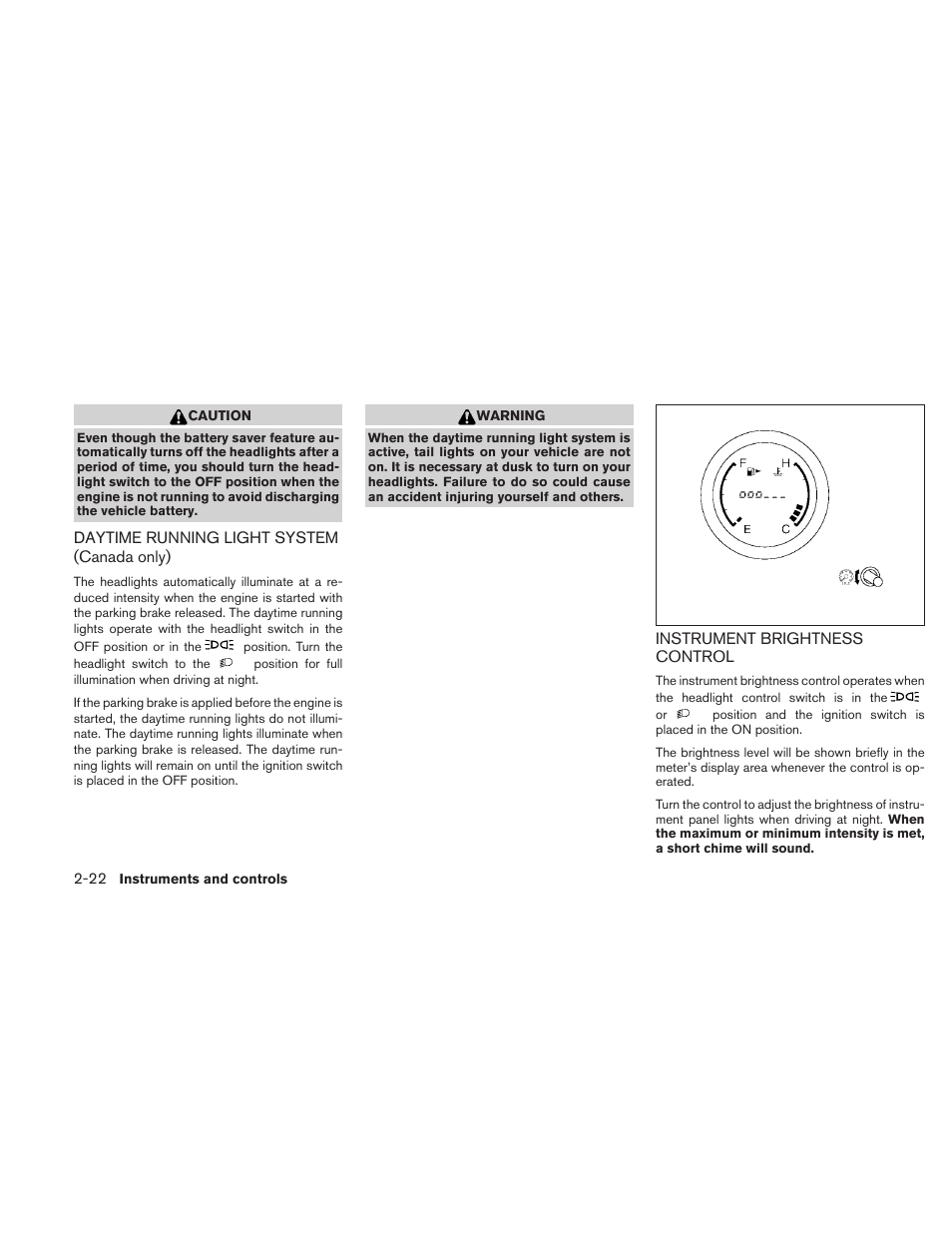 NISSAN 2010 Sentra User Manual | Page 99 / 331