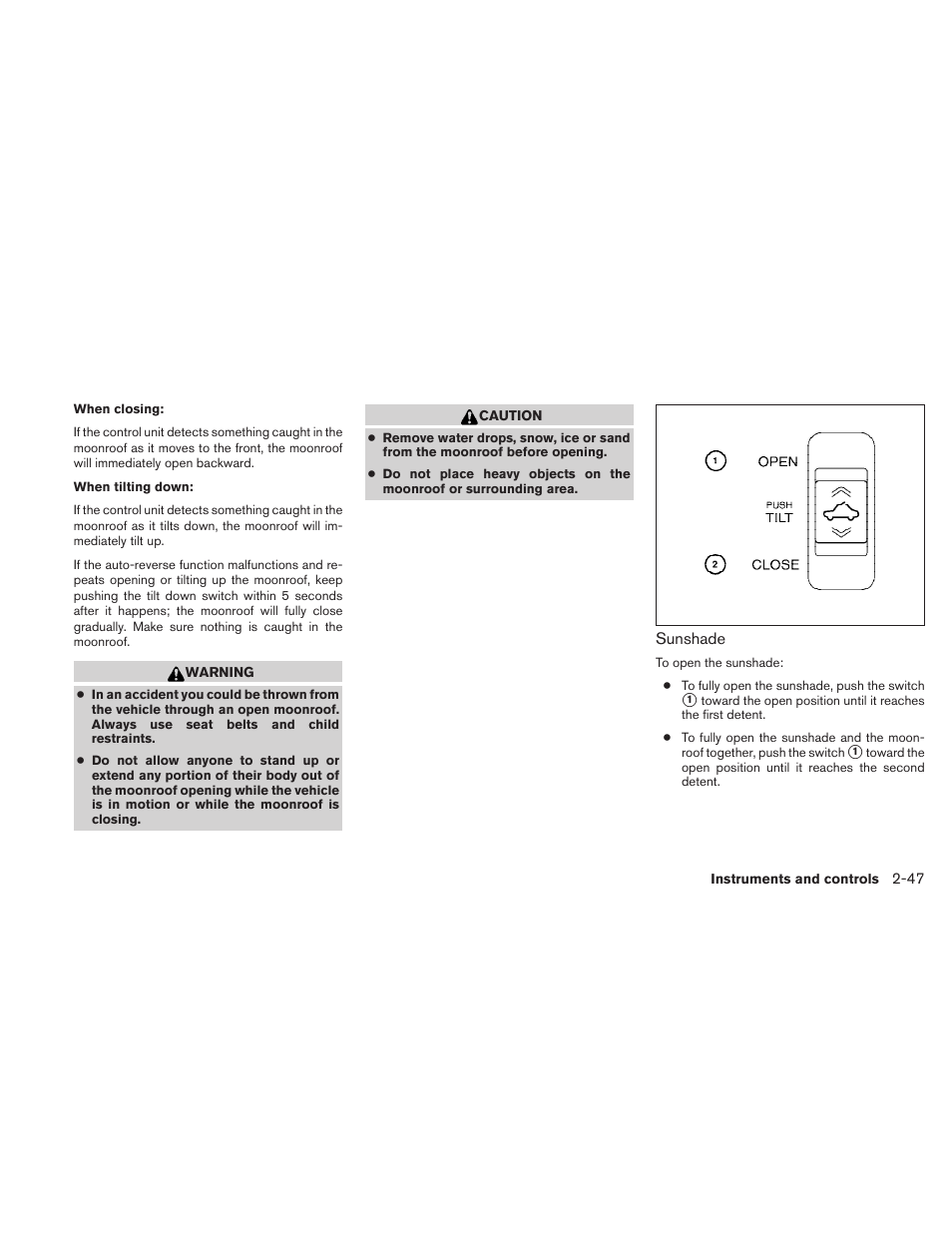NISSAN 2010 Maxima User Manual | Page 119 / 457