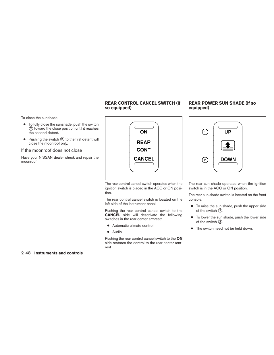 NISSAN 2010 Maxima User Manual | Page 120 / 457