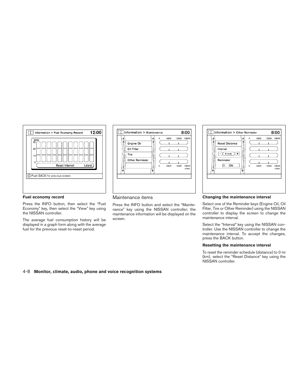 NISSAN 2010 Maxima User Manual | Page 168 / 457
