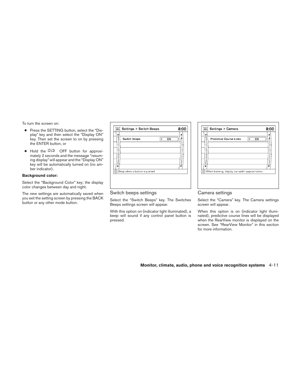 NISSAN 2010 Maxima User Manual | Page 171 / 457