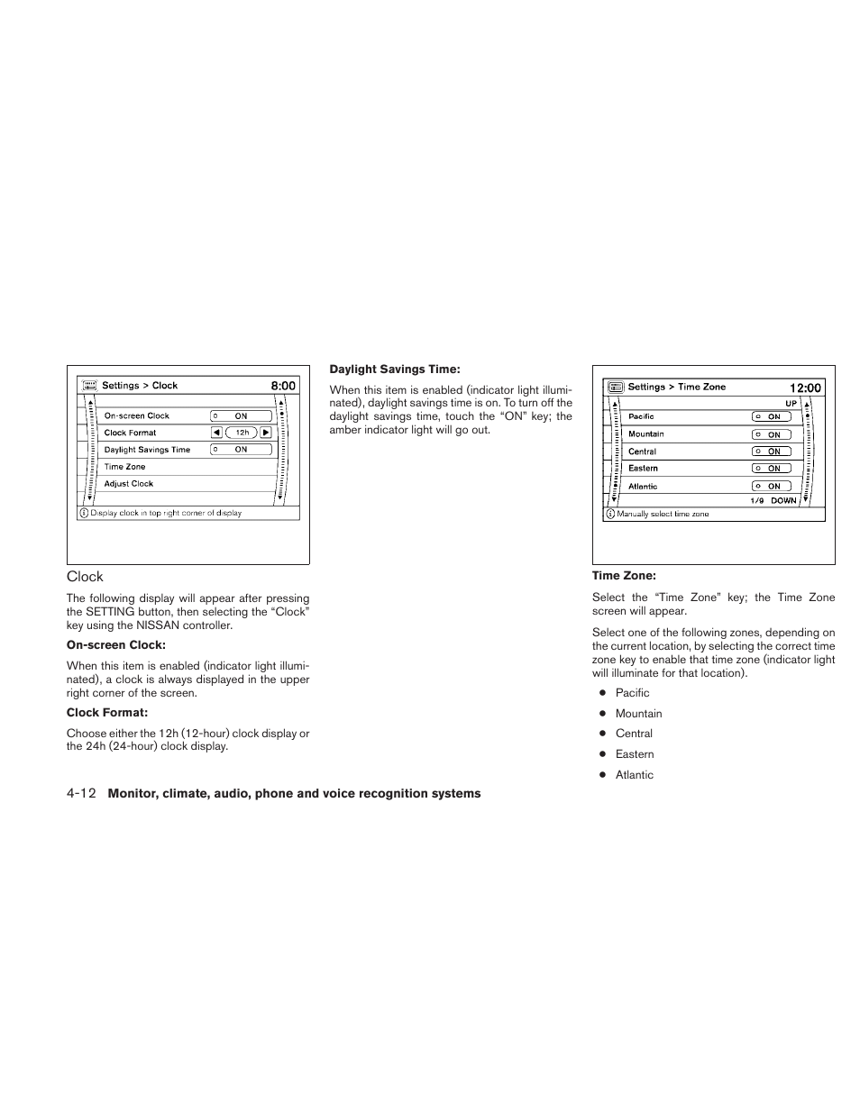 NISSAN 2010 Maxima User Manual | Page 172 / 457