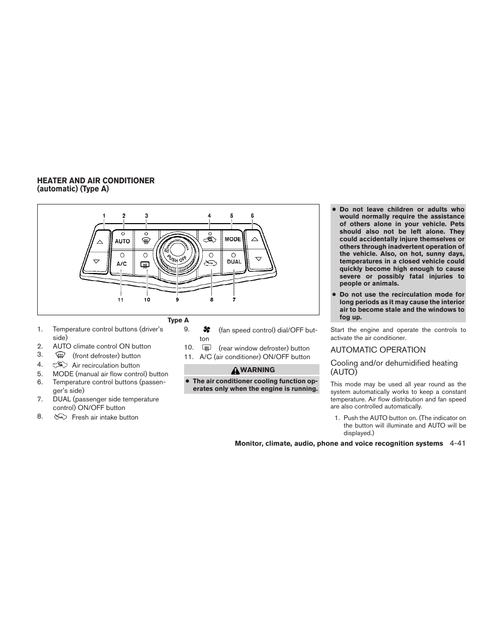 Automatic operation -41 | NISSAN 2010 Maxima User Manual | Page 201 / 457