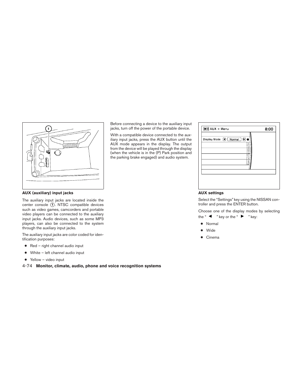NISSAN 2010 Maxima User Manual | Page 234 / 457