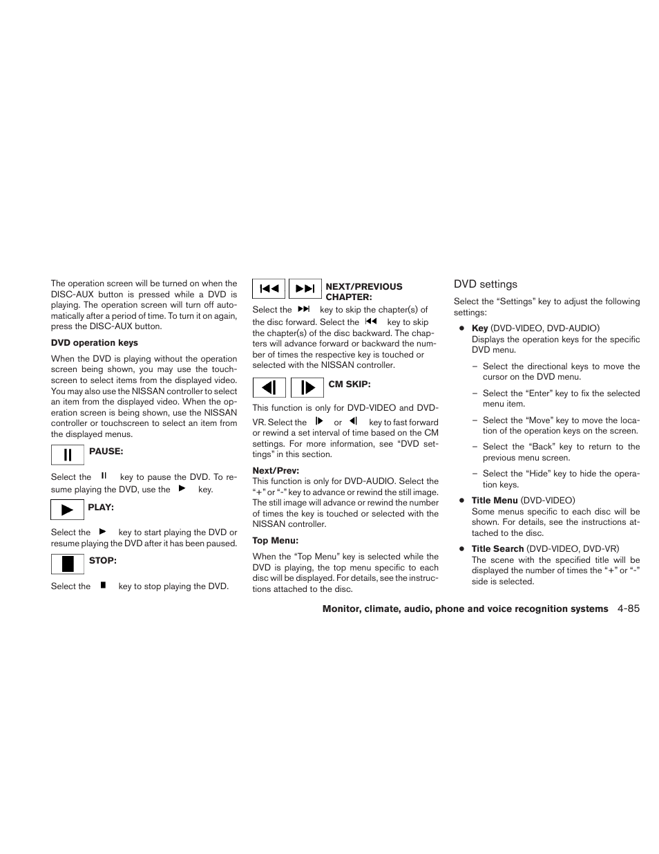 NISSAN 2010 Maxima User Manual | Page 245 / 457