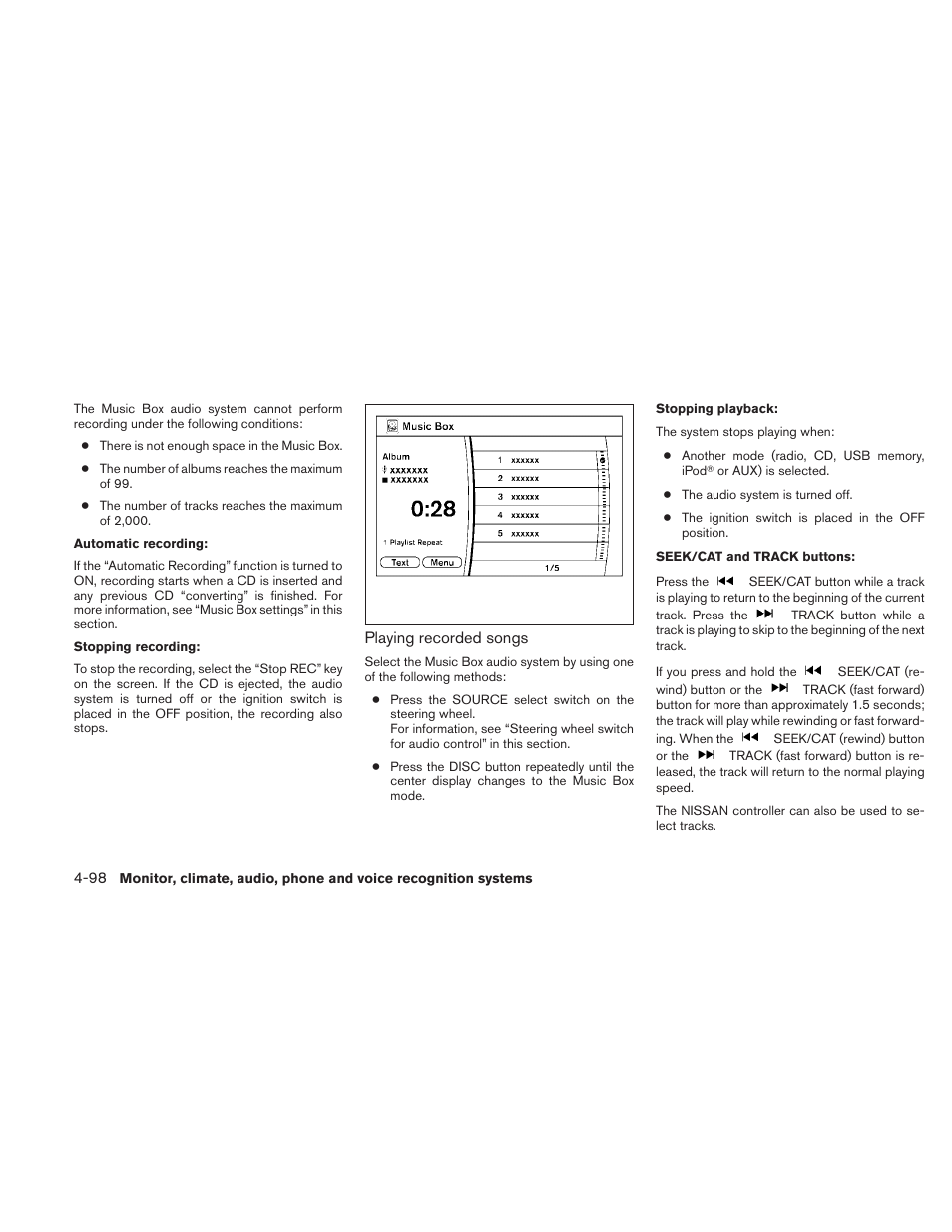NISSAN 2010 Maxima User Manual | Page 258 / 457