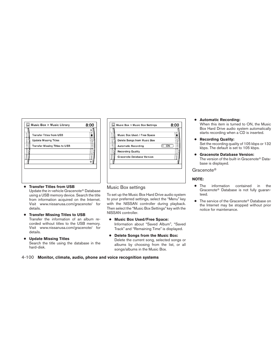 NISSAN 2010 Maxima User Manual | Page 260 / 457