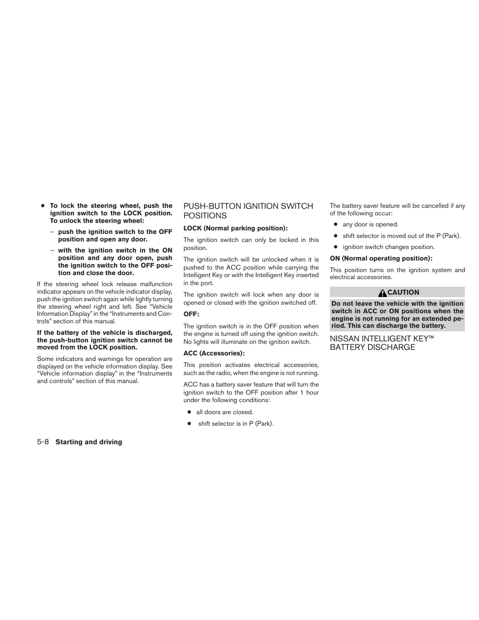 NISSAN 2010 Maxima User Manual | Page 336 / 457