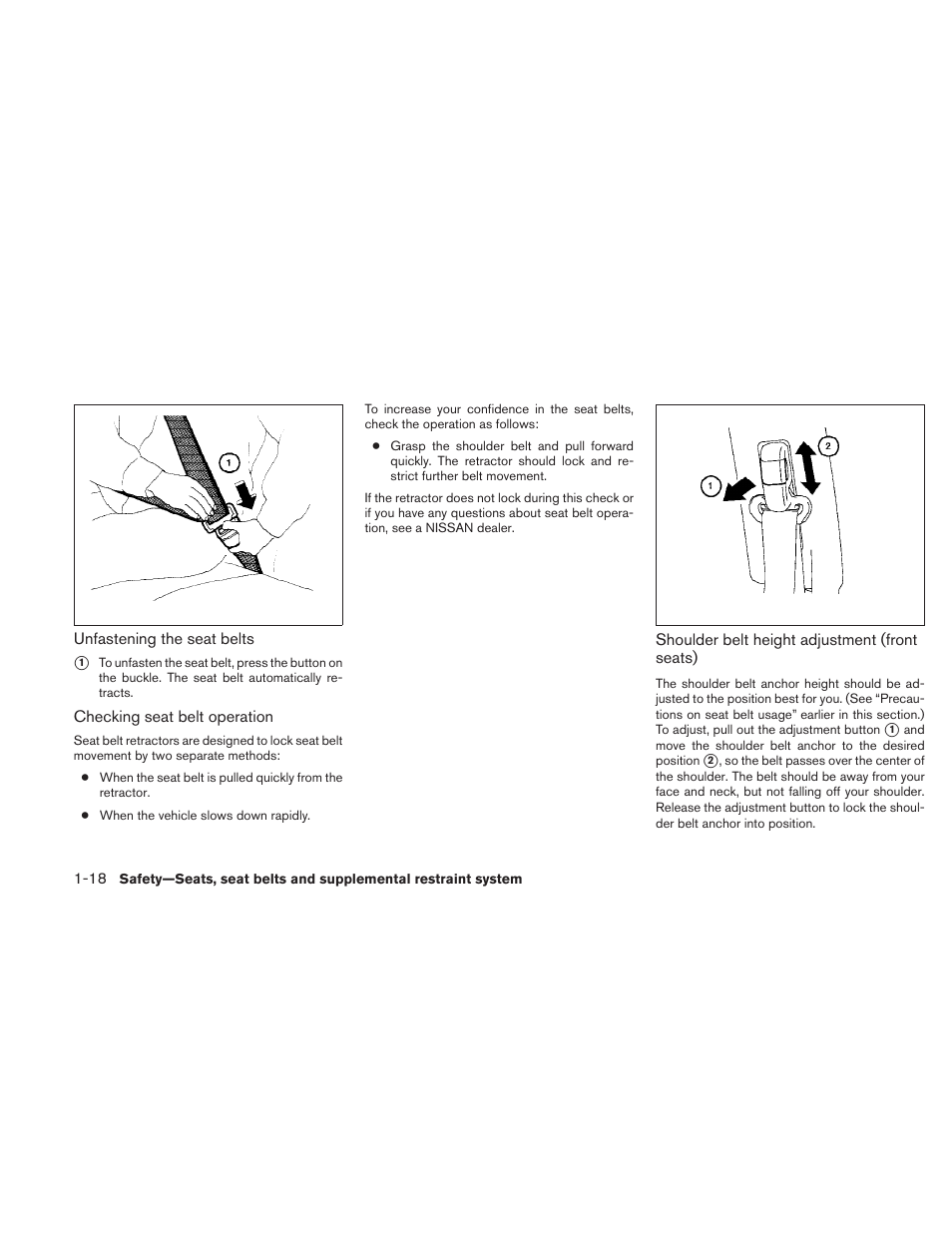 NISSAN 2010 Maxima User Manual | Page 34 / 457