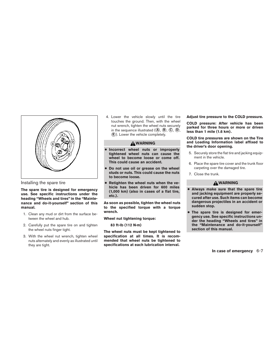 NISSAN 2010 Maxima User Manual | Page 363 / 457