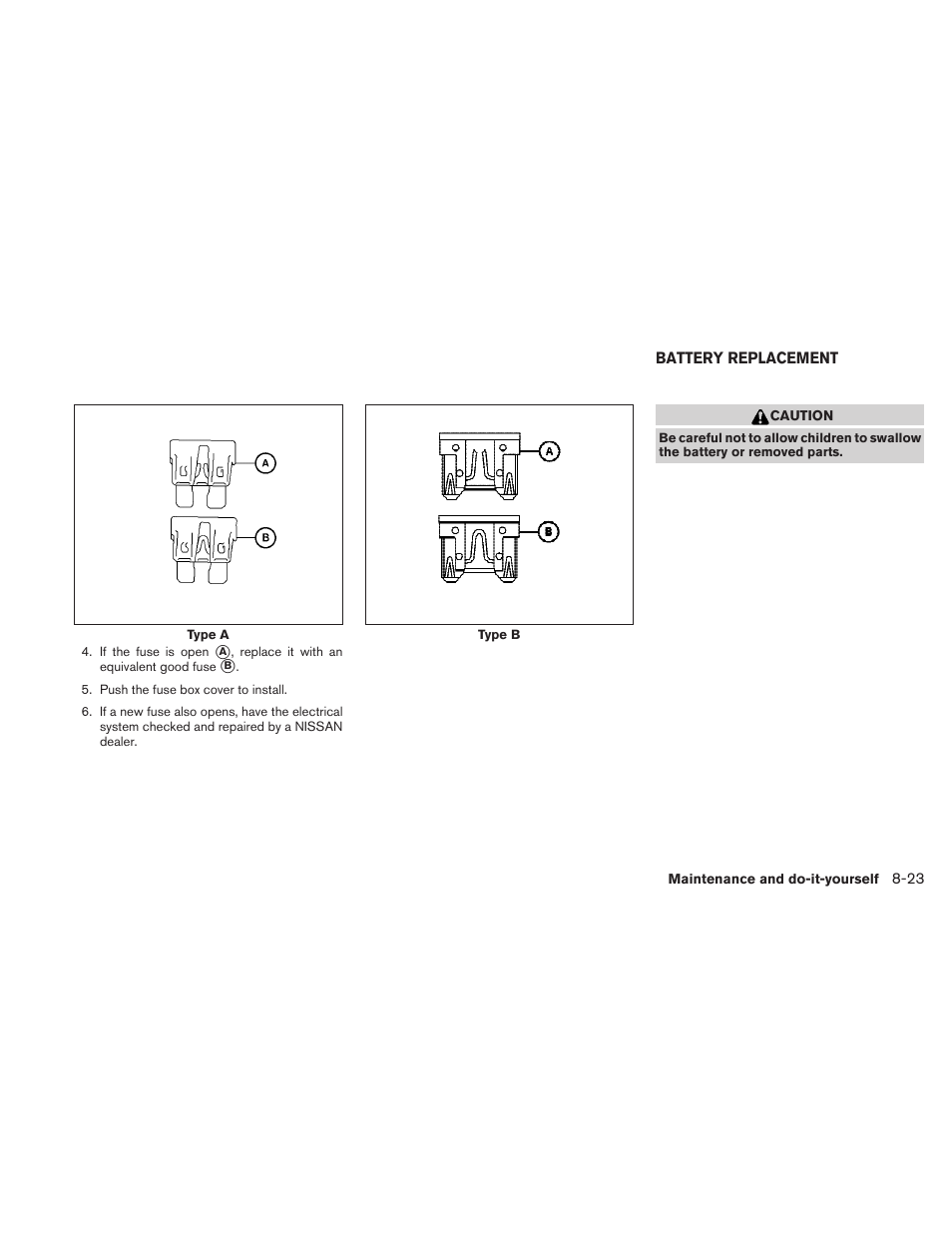 Battery replacement -23 | NISSAN 2010 Maxima User Manual | Page 401 / 457