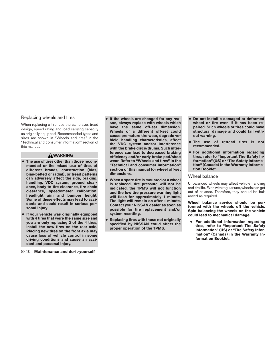 NISSAN 2010 Maxima User Manual | Page 418 / 457