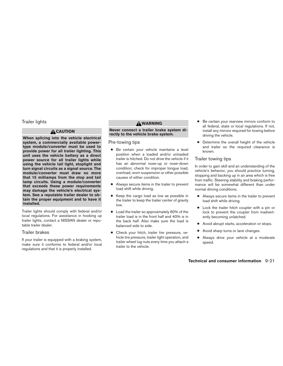 NISSAN 2010 Maxima User Manual | Page 441 / 457
