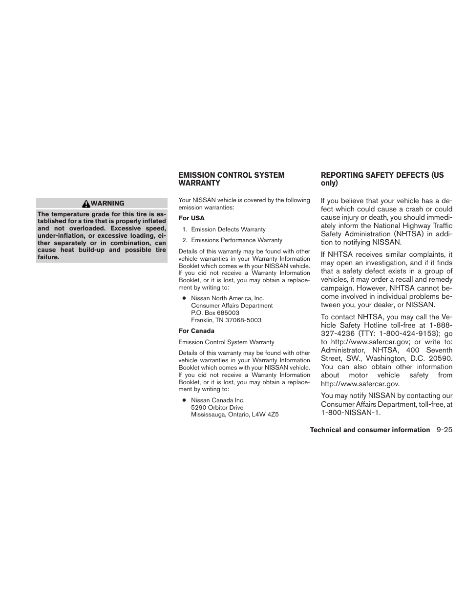 NISSAN 2010 Maxima User Manual | Page 445 / 457