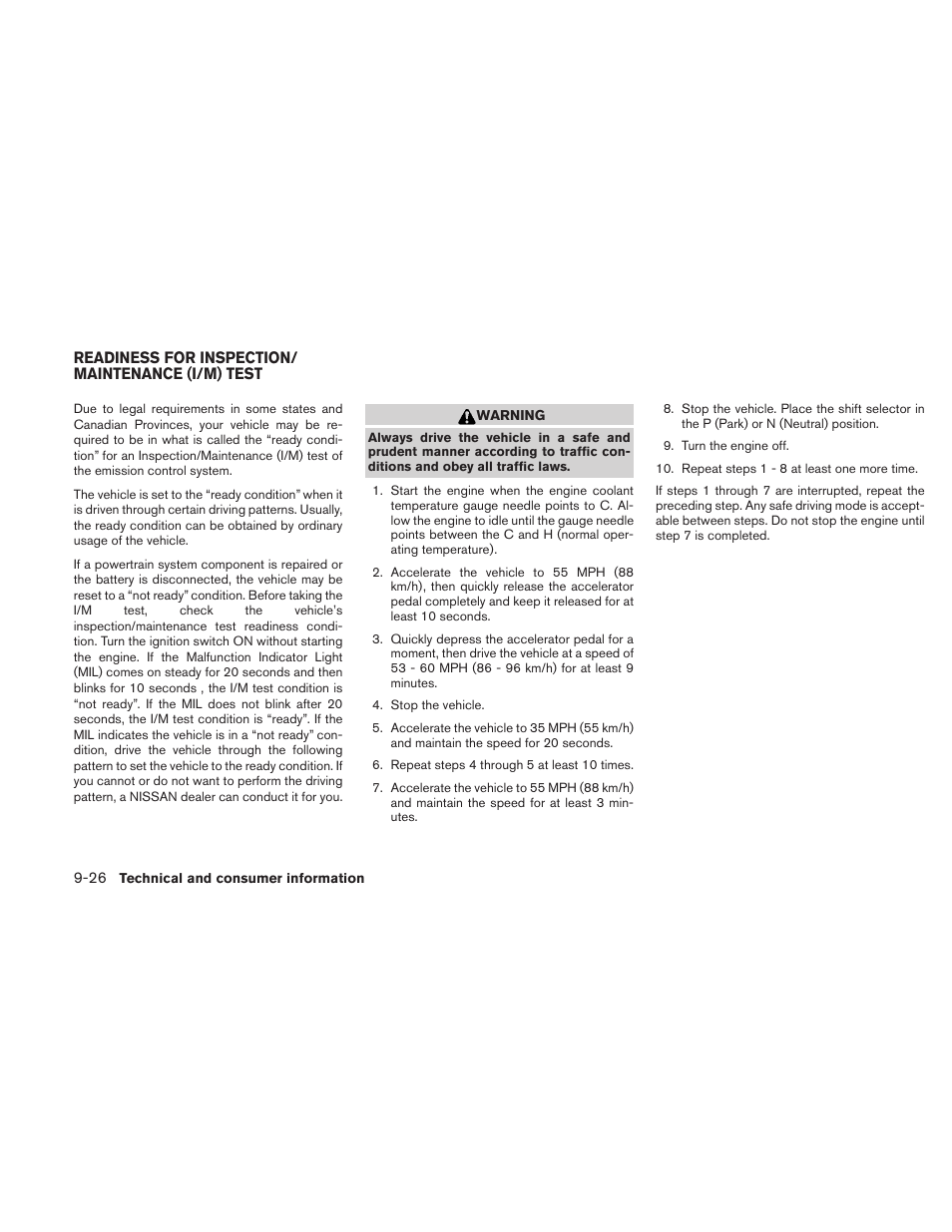 NISSAN 2010 Maxima User Manual | Page 446 / 457