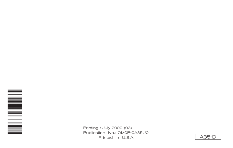 Maxima | NISSAN 2010 Maxima User Manual | Page 457 / 457