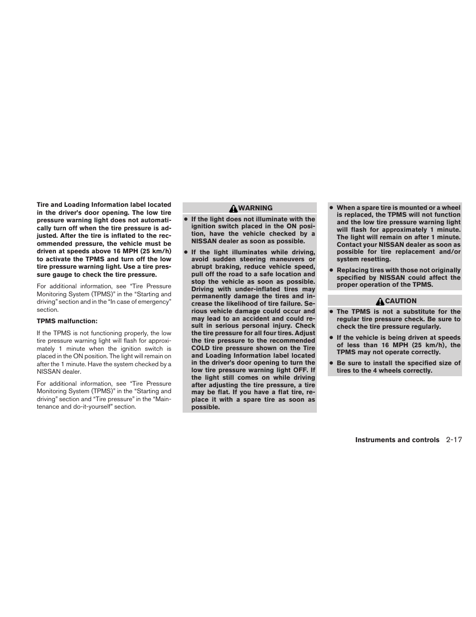 NISSAN 2010 Frontier User Manual | Page 109 / 373