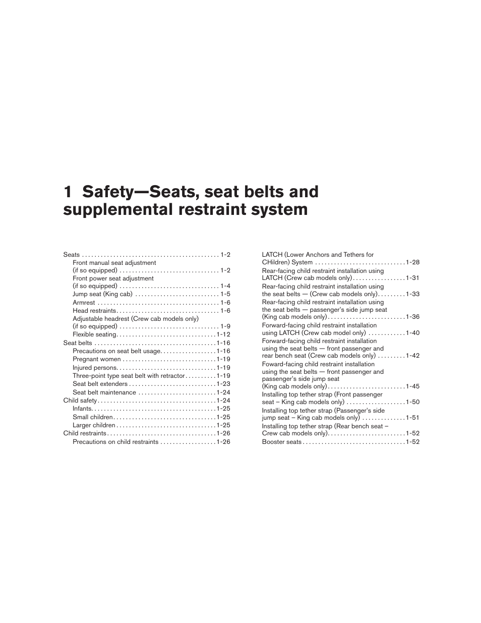 NISSAN 2010 Frontier User Manual | Page 18 / 373