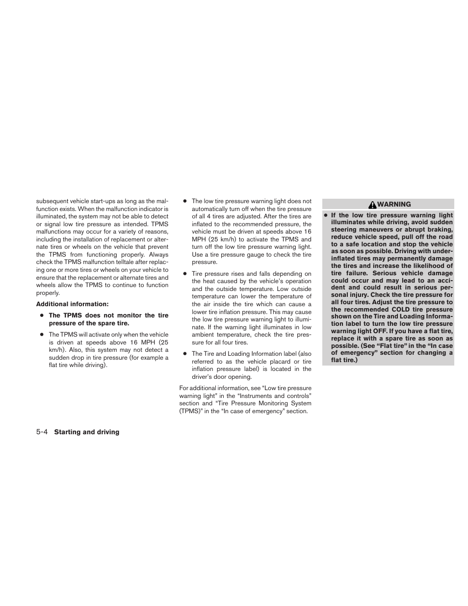 NISSAN 2010 Frontier User Manual | Page 222 / 373