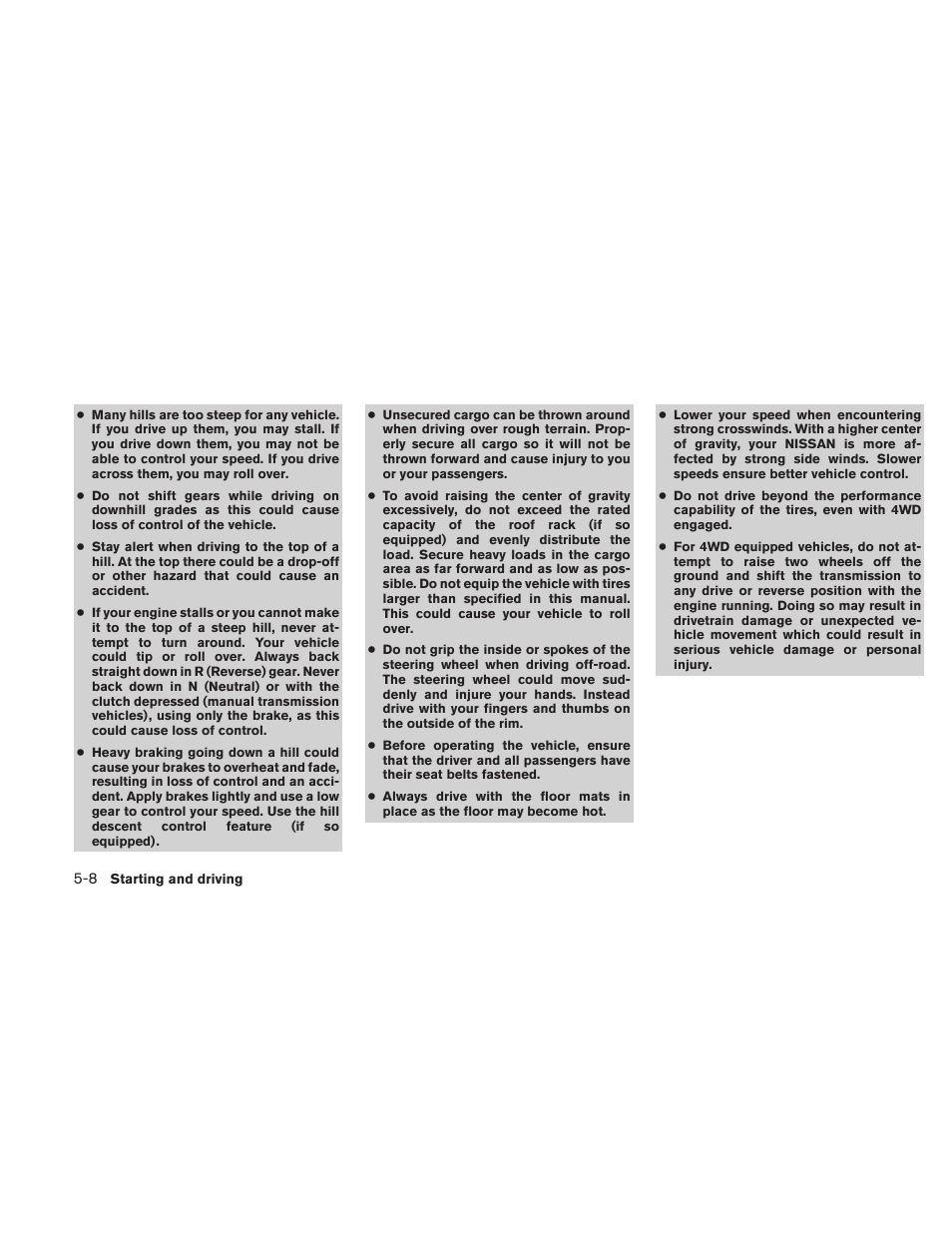 NISSAN 2010 Frontier User Manual | Page 226 / 373
